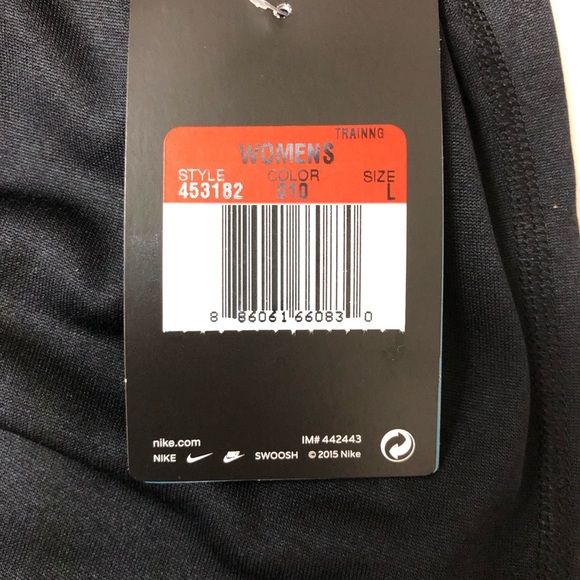 Nike Women’s Style 453182 Crew Neckline Training Black Long Sleeves T-shirt L - Picture 6 of 12